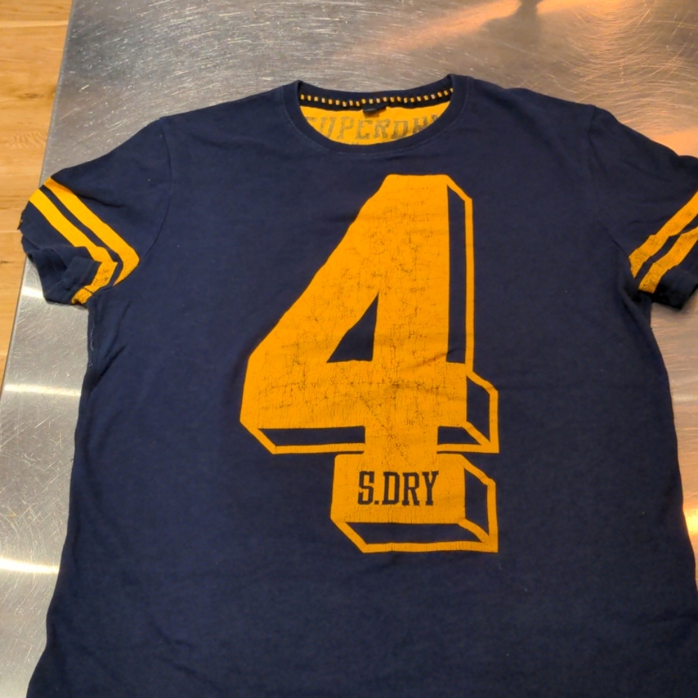 SuperDry Men's XL distress style jersey t -shirt